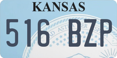 KS license plate 516BZP