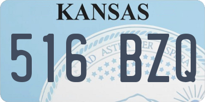 KS license plate 516BZQ