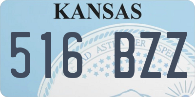 KS license plate 516BZZ