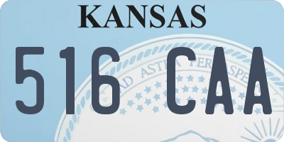 KS license plate 516CAA