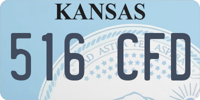 KS license plate 516CFD