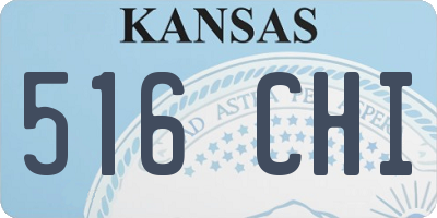 KS license plate 516CHI
