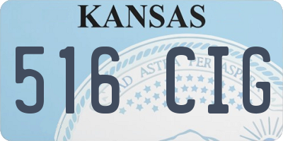 KS license plate 516CIG