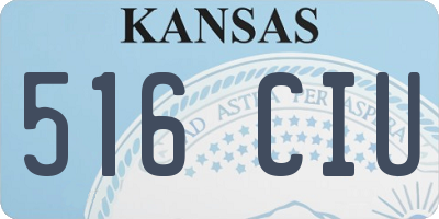 KS license plate 516CIU