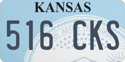 KS license plate 516CKS