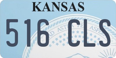 KS license plate 516CLS