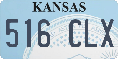 KS license plate 516CLX