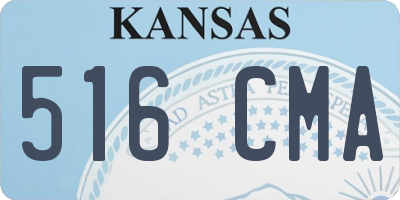 KS license plate 516CMA