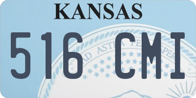 KS license plate 516CMI
