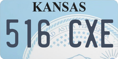 KS license plate 516CXE