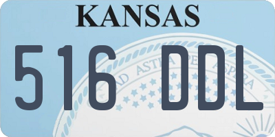 KS license plate 516DDL