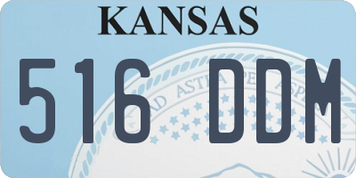 KS license plate 516DDM