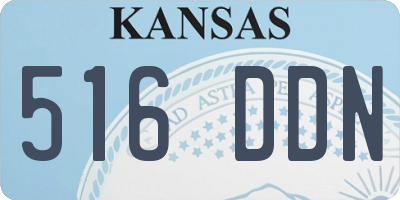 KS license plate 516DDN