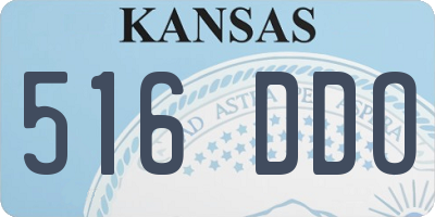 KS license plate 516DDO