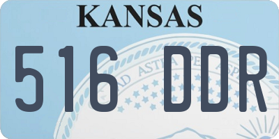 KS license plate 516DDR