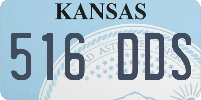 KS license plate 516DDS