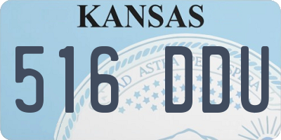 KS license plate 516DDU
