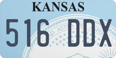 KS license plate 516DDX