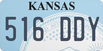 KS license plate 516DDY
