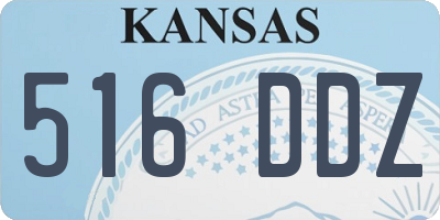 KS license plate 516DDZ