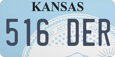 KS license plate 516DER