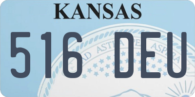 KS license plate 516DEU