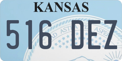 KS license plate 516DEZ