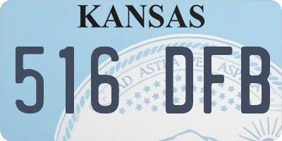 KS license plate 516DFB