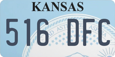 KS license plate 516DFC