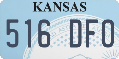 KS license plate 516DFO