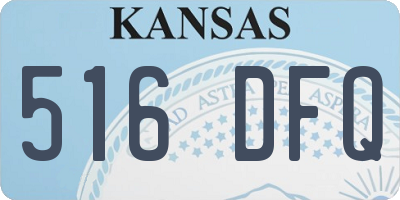 KS license plate 516DFQ