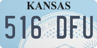KS license plate 516DFU