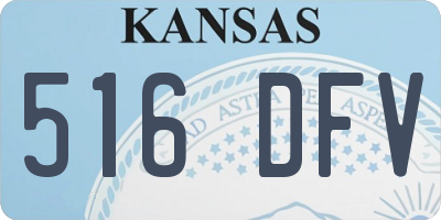 KS license plate 516DFV