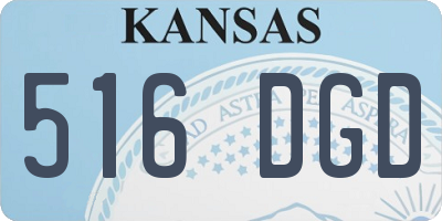 KS license plate 516DGD