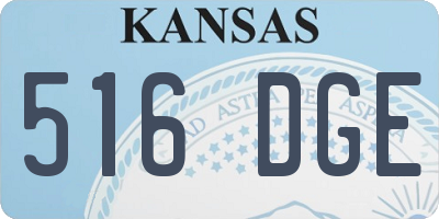 KS license plate 516DGE