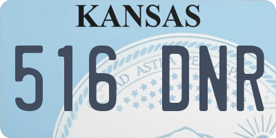 KS license plate 516DNR
