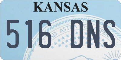 KS license plate 516DNS