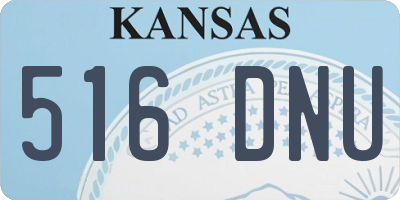 KS license plate 516DNU