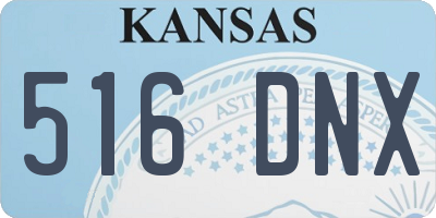 KS license plate 516DNX