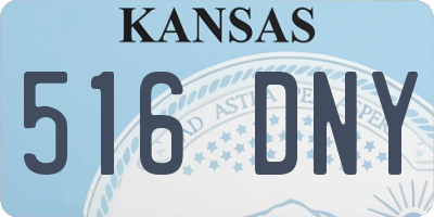 KS license plate 516DNY