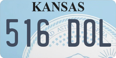 KS license plate 516DOL