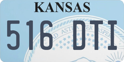 KS license plate 516DTI