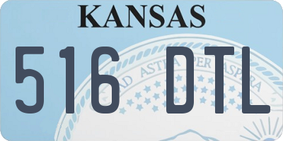 KS license plate 516DTL