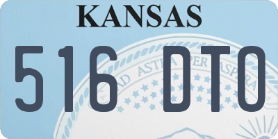 KS license plate 516DTO