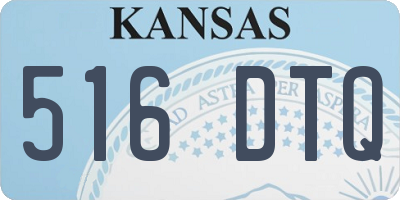 KS license plate 516DTQ