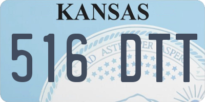KS license plate 516DTT
