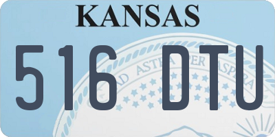 KS license plate 516DTU
