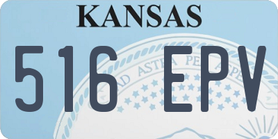 KS license plate 516EPV