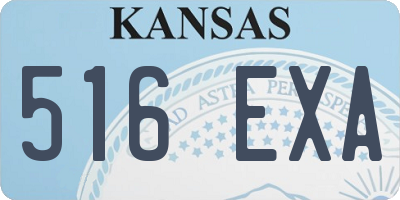 KS license plate 516EXA