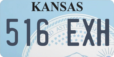 KS license plate 516EXH